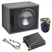 Fits GMC Yukon 95-16 Harmony Single 12" Loaded Sub Box Enclosure & CXA400.1 Amp