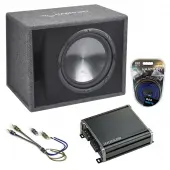 Fits Wrangler Unlimited 07-17 Harmony Single 12" Loaded Sub Box CXA400.1 Amp