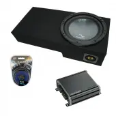 HA-R104 Compatible with Ford Explorer Sport Trac SUV 2001-2005 Rhythm Series 10" Sub, 46CXA4001 Car Audio Class D Mono 800W Peak Sub Amp and FORD-SPTRAC1X10 Single 10" Sub Box