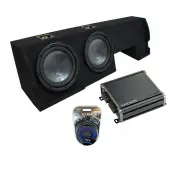 2001-2003 Ford F-150 Super Crew Truck Harmony R104 Dual 10" Sub Box & CXA400.1