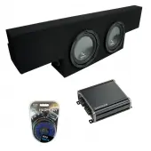 01-06 Chevy Silverado Non-HD Crew Truck Harmony R124 Dual 12" Sub Box & CXA400.1