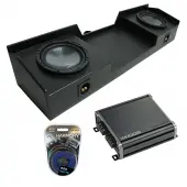 99-06 Chevy Silverado Ext Truck Harmony R104 Dual 10" Rhino Sub Box & CXA400.1