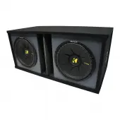 Universal Car Stereo Paintable Ported Dual 10" Kicker CompC CWCS10 Sub Box 2 Ohm