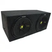 Universal Car Stereo Rearfire Sealed Dual 10 Kicker CompC CWCS10 Sub Box Package