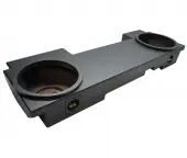 Fits GMC Sierra 1500HD Crew Cab 01-07 Dual 12" Sub Box Enclosure -Rhino Coated