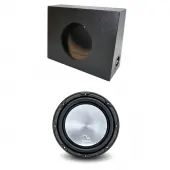 Universal Regular Standard Cab Truck Harmony A122 Single 12" Rhino Coated Sub Box Enclosure