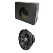 Universal Regular Standard Cab Truck Kicker Comp C12 Single 12" Rhino Coated Sub Box Enclosu...