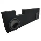 2001-2014 Ford F250 F350 Super Crew Truck Alpine SWT-10S4 Dual 10 Sub Box Enclosure - Final 2 Ohm