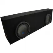 Universal Regular Cab Truck Alpine Type S S-W10D2 Dual 10" Black Sub Box Enclosure - Final 2...