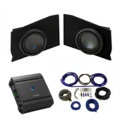 2010-2015 Chevy Camaro Coupe Rear Side Alpine Type S S-W10D2 Dual 10" Sub Box Enclosure with...