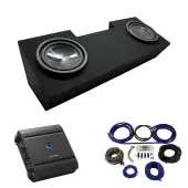1982-1992 Pontiac Firebird Coupe Alpine SWT-10S4 Dual 10" Sub Box Enclosure Package with S2-A60M Amplifier & 4GA Amp Kit