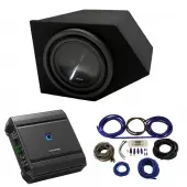 1993-2002 Chevy Camaro Coupe Passenger Side 10" Alpine SWT-10S2 Sub Box Enclosure with S2-A60M Amplifier & 4GA Amp Kit