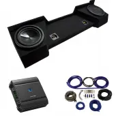 2007-2013 Chevy Silverado Ext Cab Truck Alpine SWT-10S4 Dual 10" Sub Box Enclosure with S2-A60M Amplifier & 4GA Amp Kit