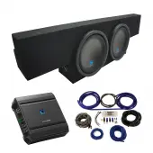 01-06 GMC Sierra Non-HD Crew Cab Truck Alpine Type S S-W12D2 Dual 12" Sub Box Enclosure with...