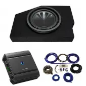 2002-2015 Dodge Ram Quad / Crew Truck Alpine SWT-10S2 Single 10" Sub Box Enclosure with S2-A60M Amplifier & 4GA Amp Kit
