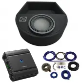 Universal Replacement Spare Tire Well Alpine Type R R-W10D4 Single 10 Sub Box with S2-A60M Amplif...