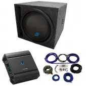 Universal Car Stereo Slotted S Port Single 12" Alpine Type S S-W12D4 Sub Box Enclosure with ...