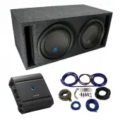 Universal Car Stereo Slotted S Port Dual 10" Alpine Type S S-W10D2 Sub Box Enclosure with S2...