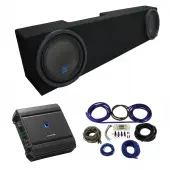 2006-2015 Dodge Ram Mega Cab Truck Alpine Type S S-W10D2 Dual 10" Sub Box Enclosure with S2-A60M Amplifier & 4GA Amp Kit