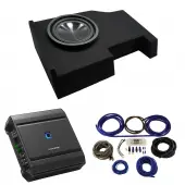 2014 - UP GMC Sierra Crew Cab Alpine SWT-10S2 Single 10 Sub Box with S2-A60M Amplifier & 4GA Amp Kit