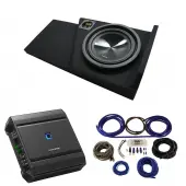 2014 - 2018 Chevy Silverado Double Cab Alpine SWT-10S2 Single 10 Sub Box with S2-A60M Amplifier & 4GA Amp Kit