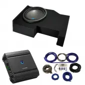 2014 - UP Chevy Silverado Crew Cab Alpine Type S S-W12D4 Single 12 Sub Box Enclosure with S2-A60M Amplifier & 4GA Amp Kit