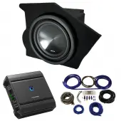 1993-2002 Pontiac Firebird Coupe Driver Side 10" Alpine SWT-10S2 Sub Box Enclosure with S2-A60M Amplifier & 4GA Amp Kit