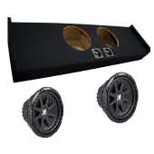 Ford F-150 Crew Cab 09-12 Dual 10" Kicker Loaded C10 Subwoofer Box (10C10-4)