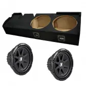 2001-2003 Ford F-150 Super Crew Truck Dual 12" Kicker Comp C12 600 Watt Subwoofer Enclosure Loaded Sub Box