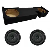 Custom Ford 00-03 F-150 Ext Cab Dual 12" Loaded Kicker CVT10 Subwoofer Box (10CVT10-4)