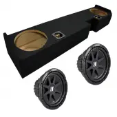 Ford F-250 F-350 01-12 Kicker Loaded Dual 10" C10 Subwoofer Box 2 Ohm (10C10-4)