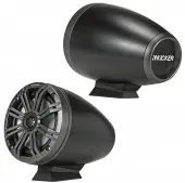 Kicker 46KMFC65 Marine Audio Boat 6 1/2" Coaxial Wake Board Tower Speaker System