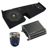 09-14 Ford F-150 Super Cab Kicker CompC CWCS10 Dual 10 Sub Box CXA800.1 Amp