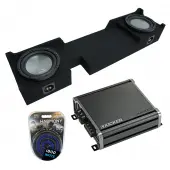 Compatible with 2004-2008 Ford F-150 Ext Super Cab Truck Harmony A102 Dual 10" Sub Box & CXA800.1