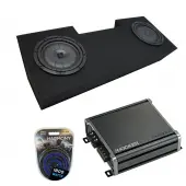 Compatible with 1982-1992 Pontiac Firebird Coupe Kicker CompVT CVT10 Dual 10" Sub Box Enclosure Package & CXA800.1 Amp