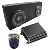 Compatible with 07-13 Toyota Tundra Crew Max Kicker Comp C10 Dual 10" Custom Sub Box CXA800....