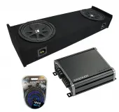 Compatible with 1997-1999 Ford F-150 Super Ext Cab Truck Kicker Comp C12 Dual 12" Sub Box Enclosure & CXA800.1 Amp