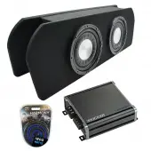 2015 - 2023 Ford Mustang Coupe Harmony HA-F124 Dual 12" Custom Sub Box CXA800.1 Amp