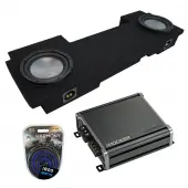 Compatible with 2002-2013 Chevy Avalanche Underseat Harmony A102 Dual 10" Sub Box & CXA800.1 Amp