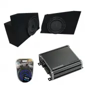 Compatible with 2010-2015 Chevy Camaro Coupe Rear Side Kicker CompVT CVT10 Dual 10" Sub Box ...