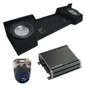 Compatible with 2007-2013 Chevy Silverado Ext Cab Truck Harmony A102 Dual 10" Sub Box & CXA800.1