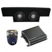 Compatible with 01-06 Chevy Silverado Non-HD Crew Truck Harmony F124 Dual 12" Sub Box & CXA800.1