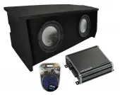 Compatible with 2007-UP Jeep Wrangler 2 Door Dual 10" Enclosure Harmony HA-A102 Sub Box CXA8...