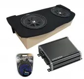 Compatible with 2003-2008 Nissan 350Z Coupe Hatch Kicker Comp C10 Dual 10" Sub Box CXA800.1