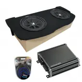 Compatible with 2003-2008 Nissan 350Z Coupe Hatch Kicker Comp C12 Dual 12" Sub Box CXA800.1