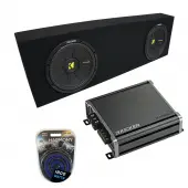 Regular Cab Truck Kicker CompC CWCS10 Dual 10 Sub Box & CXA800.1 Amp Bundle
