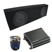 Universal Regular Cab Truck Kicker CompVT CVT12 Dual 12" Black Sub Box Enclosure & CXA80...