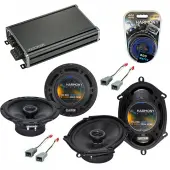 Compatible with Ford Econoline Full Size Van 86-91 Speaker Replacement Harmony Speakers & CXA360.4