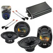 Compatible with Chrysler Sebring Coupe/Sedan 2001 Speaker Replacement Harmony Speakers & CXA360.4 Amp