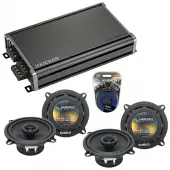 Compatible with BMW X3 2004-2010 Factory Speaker Replacement Harmony (2) R5 & CXA360.4 Amplifier